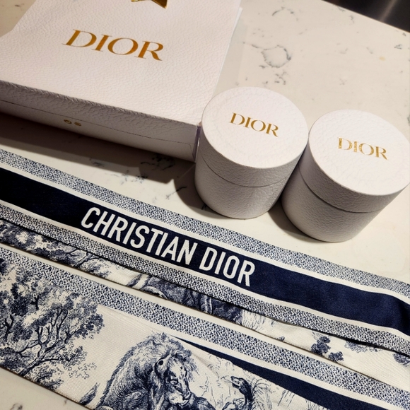 Dior Twill Toile de Jouy Scarf - Picture 1 of 8